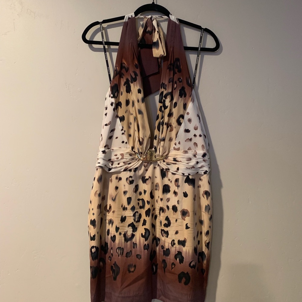 Bebe animal print dress